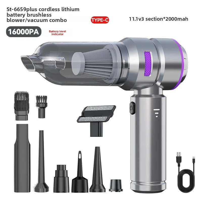 Car Vacuum Cleaner High Power Portable Handheld Wireless Brushless Motor Cleaning Machine Powerful Air Duster for Home Appliance