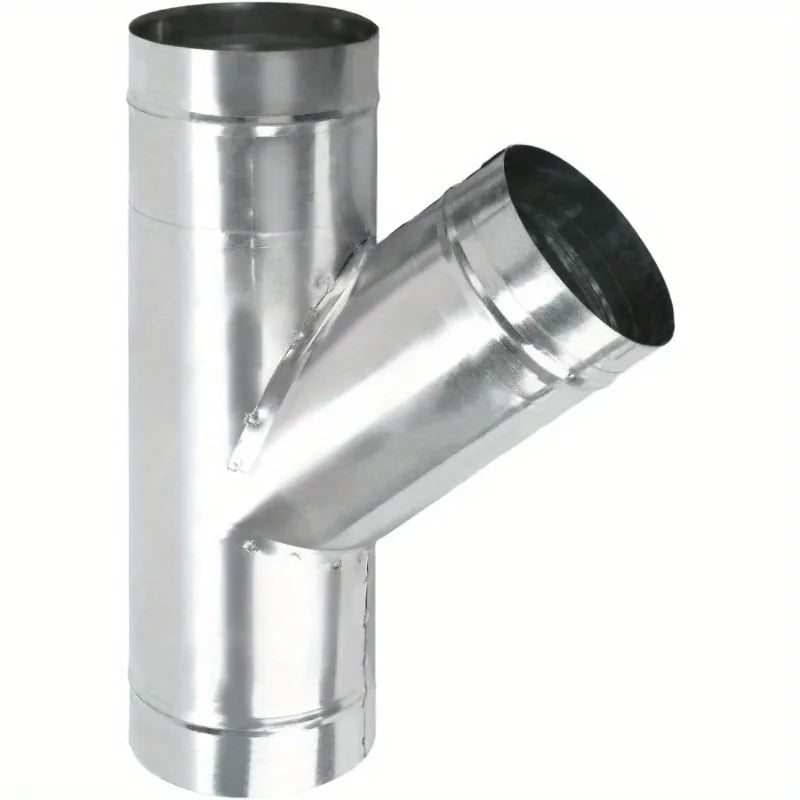 1PC 3 Way Duct Hose Connector 45 Degree Y Shaped Exhaust Fan Dryer Vent Hose Metal Bathroom Ventilation Vent Duct Splitter Tool