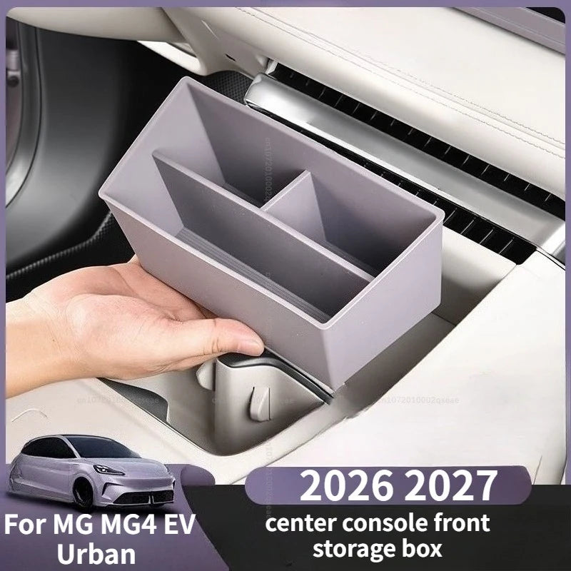 modified center console front storage box silicone compartment storage box car storage accessories For MG MG4 EV Urban 2026