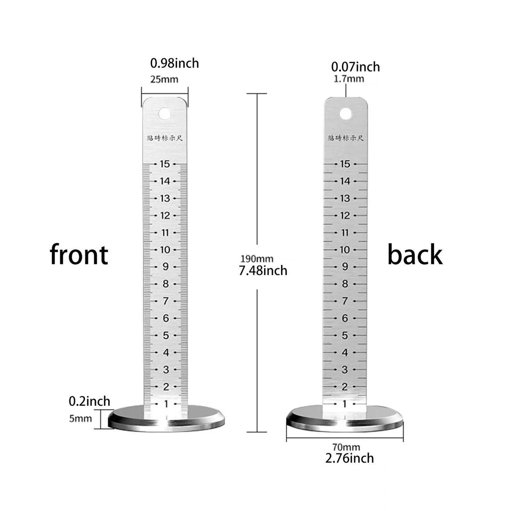 Equal Height Ruler Tile Laying Horizontal Level Gauge Stable Base Gradienter