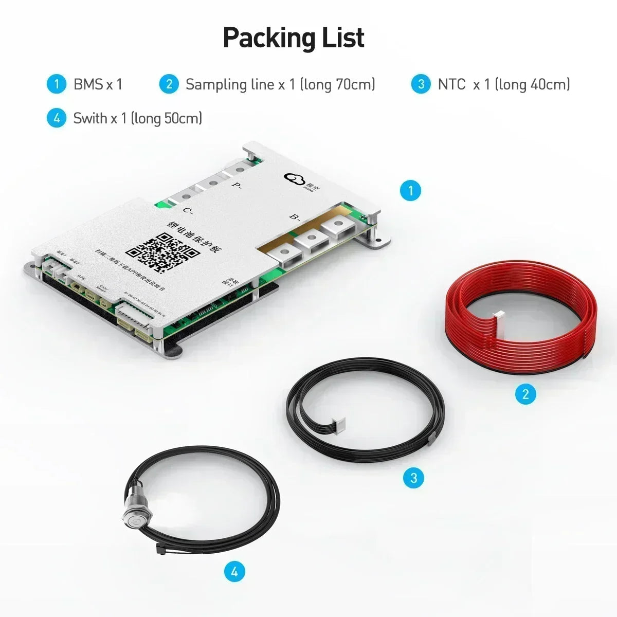 JIKONG JK-B2A8S20P BMS Lifepo4 Li-Ion Lto Battery 200A Active Balanced Smart BMS 4S-8S 12V/24V Active Balance Current 2A