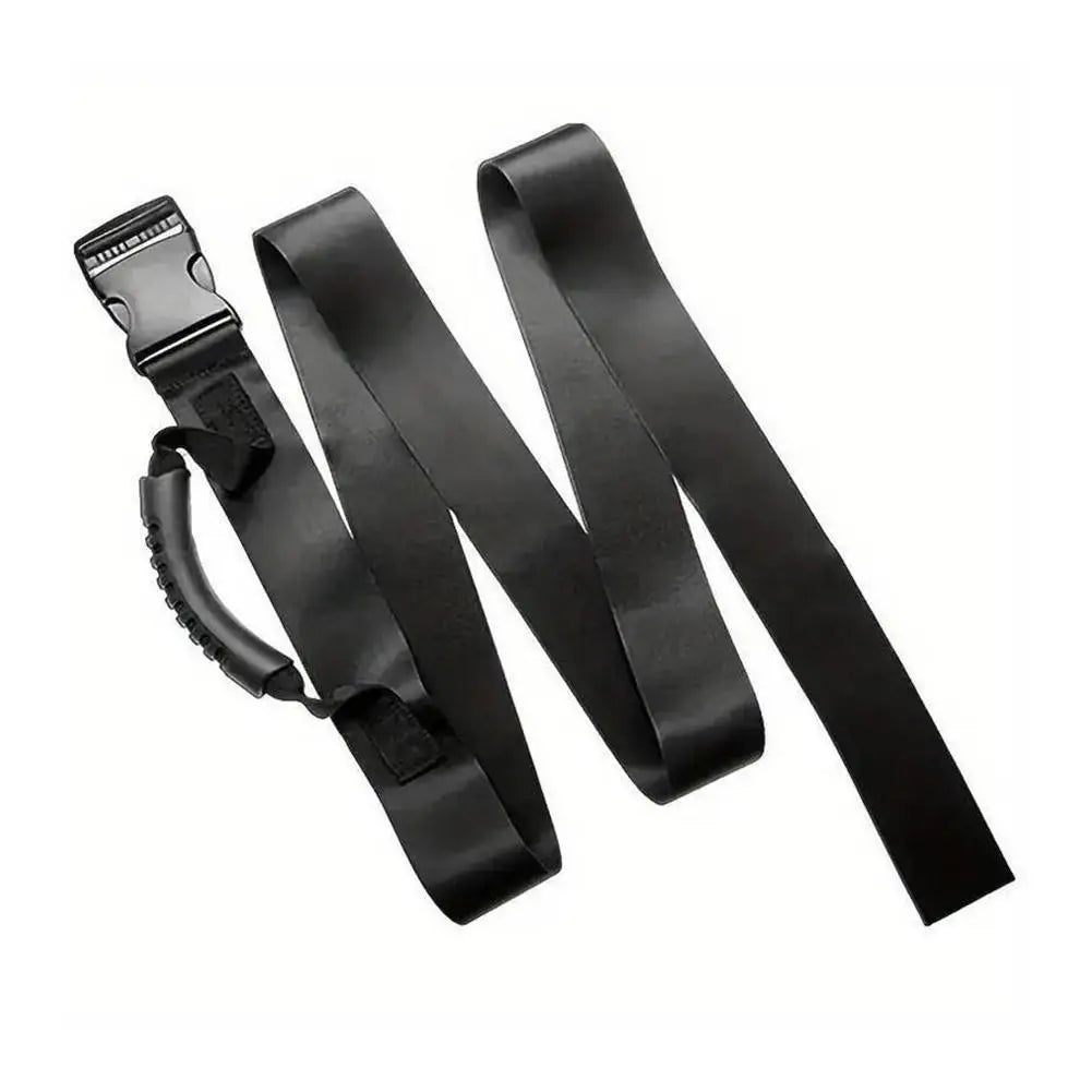 Black Nylon Webbing Strap Portable Adjustable Nylon Strapping Tape Heavyweight Strapping Band for Luggage Moving Accessories Kit