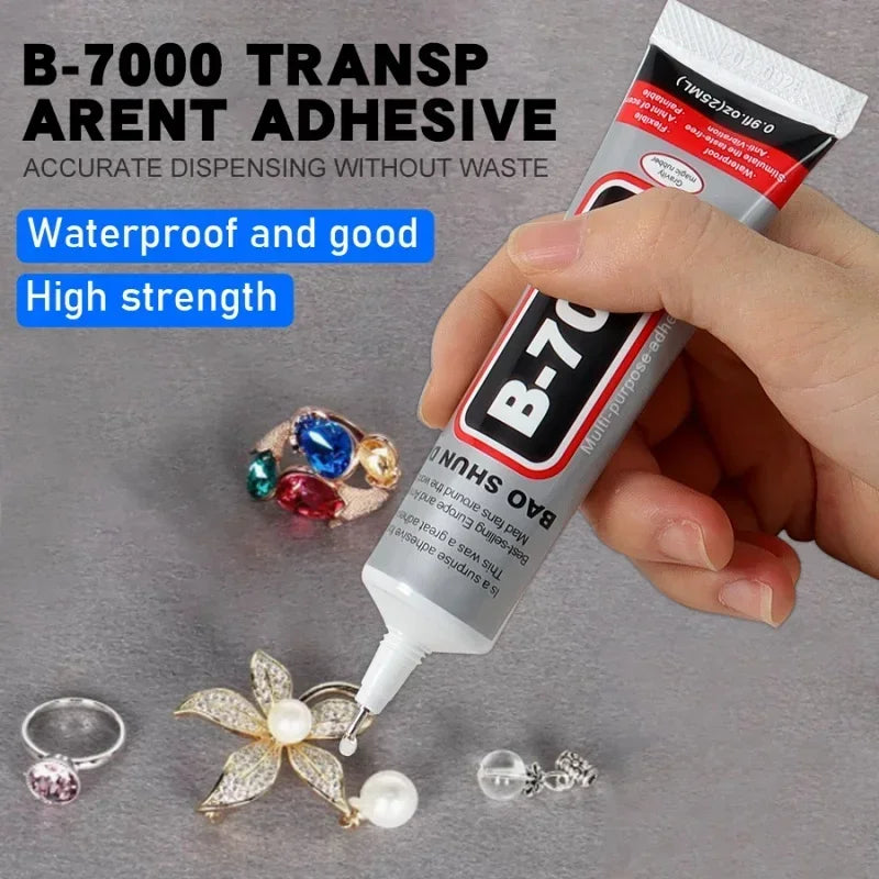 Multi-Purpose Clear Strong Glue Adhesive Universal Phone Repair Glue DIY Jewelry Makings Repair Glue B7000 Glue