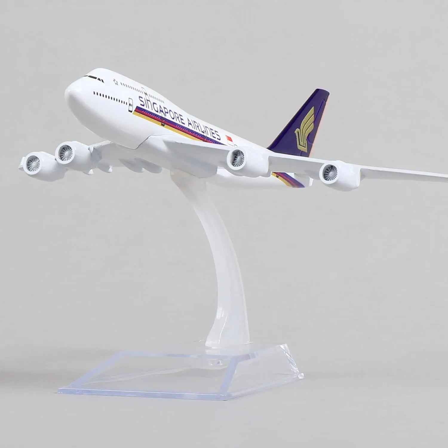 747 Singapore Metal Plane Model kit -1/400 B747 Diecast Airplane Model with Stand Toy planes for Children toys Gift