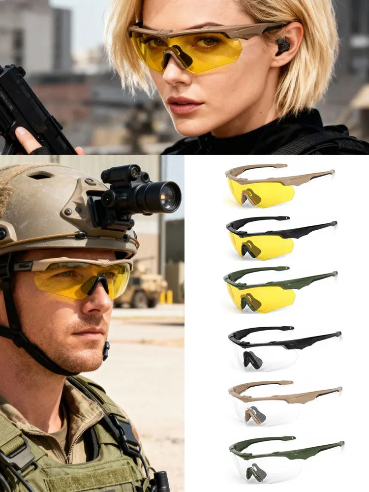 New Outdoor Military 2.0MM Tactical Goggles Windproof Dustproof CS Shooting UV400 Safe Protective Glasses Mountaineering Gafas