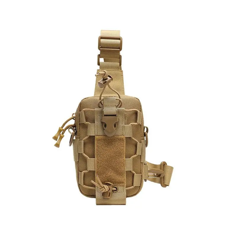 Tactical Sling Front Chest Bag Outdoor Water Bottle Pouch Hiking Trekking Phone Crossbody Climbing Shoulder Backpack Fanny Pack