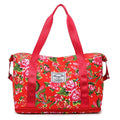 Travel Bag Northeast Big Flower Simple Business Trip Shoulder Bag Fitness Sports Storage Bag Expandable Unisex Oxford Cloth