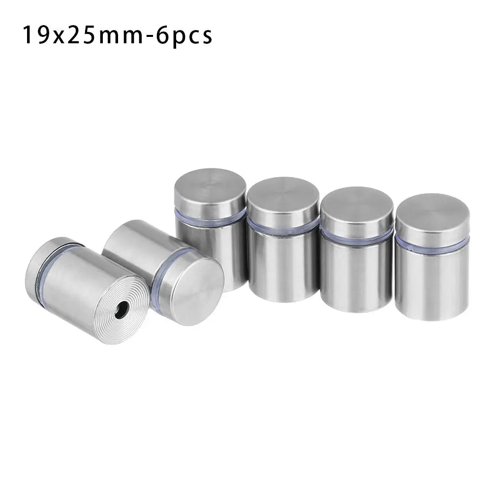 4/6/10Pcs Advertising Signboard Fixed Screw Glass Acrylic Advertisement Standoffs Stainless Steel Nails Durable Spacer Holder