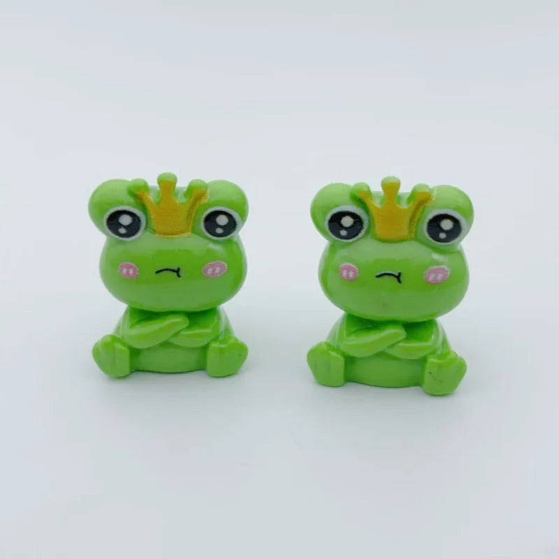 10pcs Cute Cartoon Frog Resin Pendants Heart shaped Watermelon Bow Flat Pendant DIY Earrings Bracelet Necklace Jewelry Making Ac