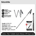 Naturehike 2026 New Carbon Fiber Hiking Poles Ultralight 97g Folding Backpack Trekking Sticks Thicken Travel Camping Poles