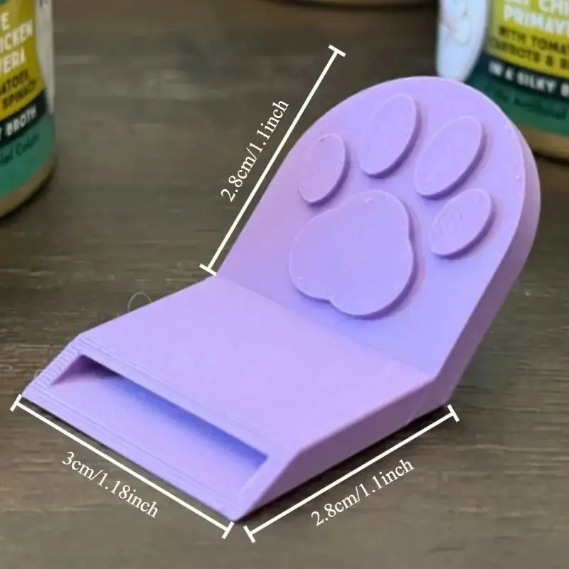 Durable Plastic Pet Can Opener - Non-Slip Kitchen Tool with Handle, Easy Clean for Dog Cat Food Cans (1Pc)