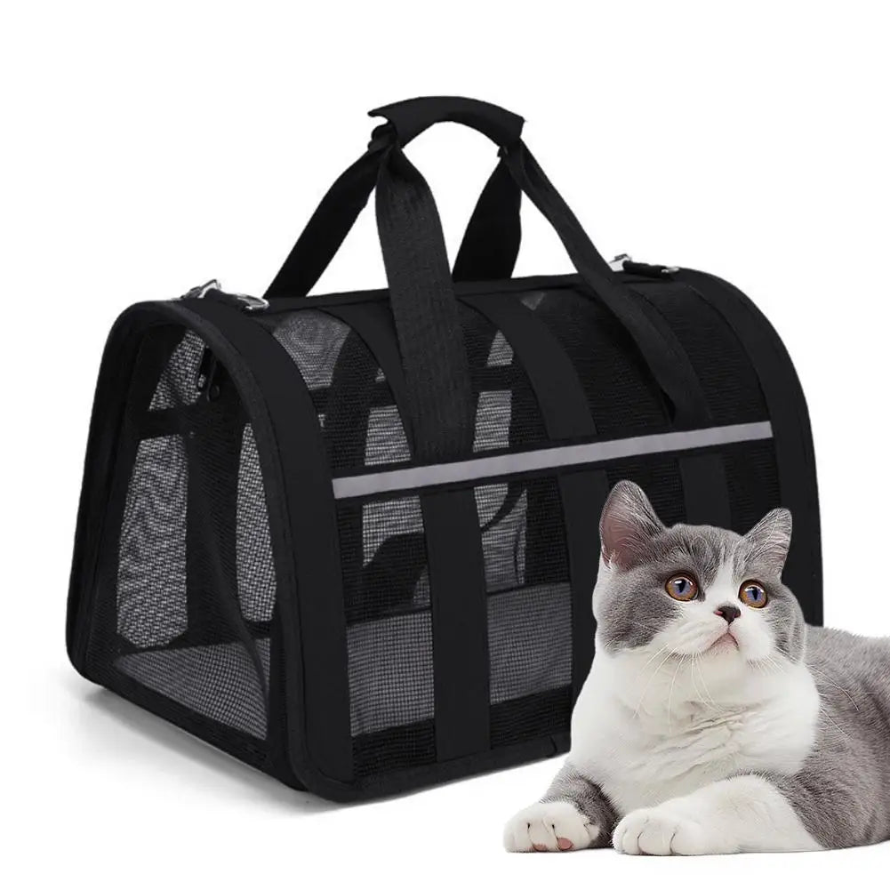 New Breathable Cat Outing Bag for Pet Dog, Summer Skew Straddle, Portable, Foldable, Small and Medium-sized Dog Cage