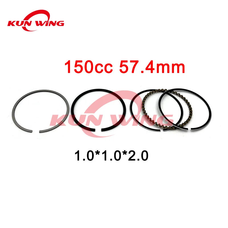 Piston Rings 39mm 44mm 47mm 50mm 52.4mm For GY6 50 60 80 100 125 150 CC 4 Stroke Moped Scooter ATV Pit Bike Motorcycle