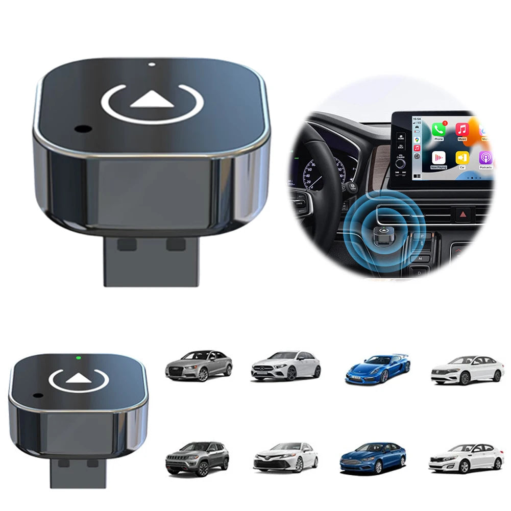 1-5pcs Wireless CarPlay & Android Auto Adapter Smart USB Dongle Auto Connect Plug Play for iPhone and Android Factory Wired Cars
