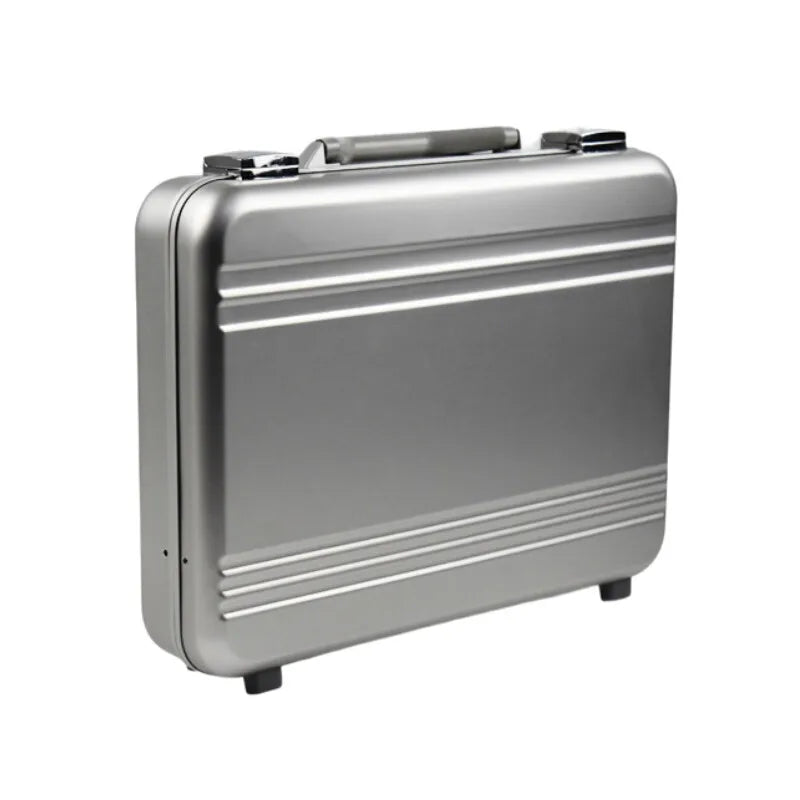 High End Briefcase Aluminum Alloy Travel Security Case Portable Carry-on Toolbox for Laptop Tablet Business Accessories Storage