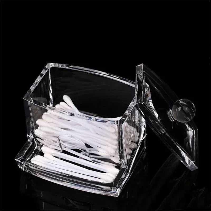 Cotton Swab Box Case Makeup Storage Organizer Holder organizer box (without Cotton Swab )