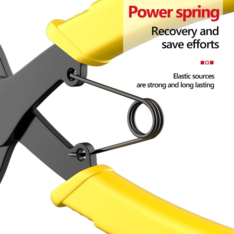 Internal And External Spring-loaded Pliers Dual-purpose Snap Rings 2-In-1 Mounting And Dismounting Tools Hardware