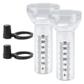 Rain Gauge 2pcs Glass Replacement Tube Clear Accurate Measuring Tool for Outdoor Garden Yard Lawn Weather Rainfall Water Monitor
