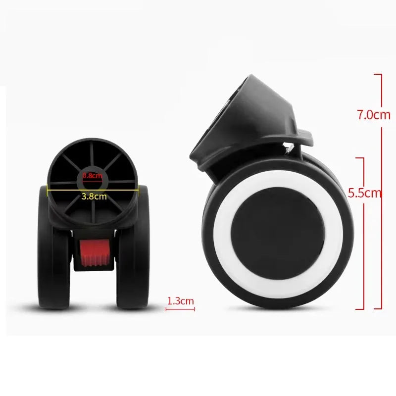 Removable  Luggage Suitcase Wheels Suitcase Universal Wheel Luggage Accessories Spare Parts for Trolleys Wheel Replacement