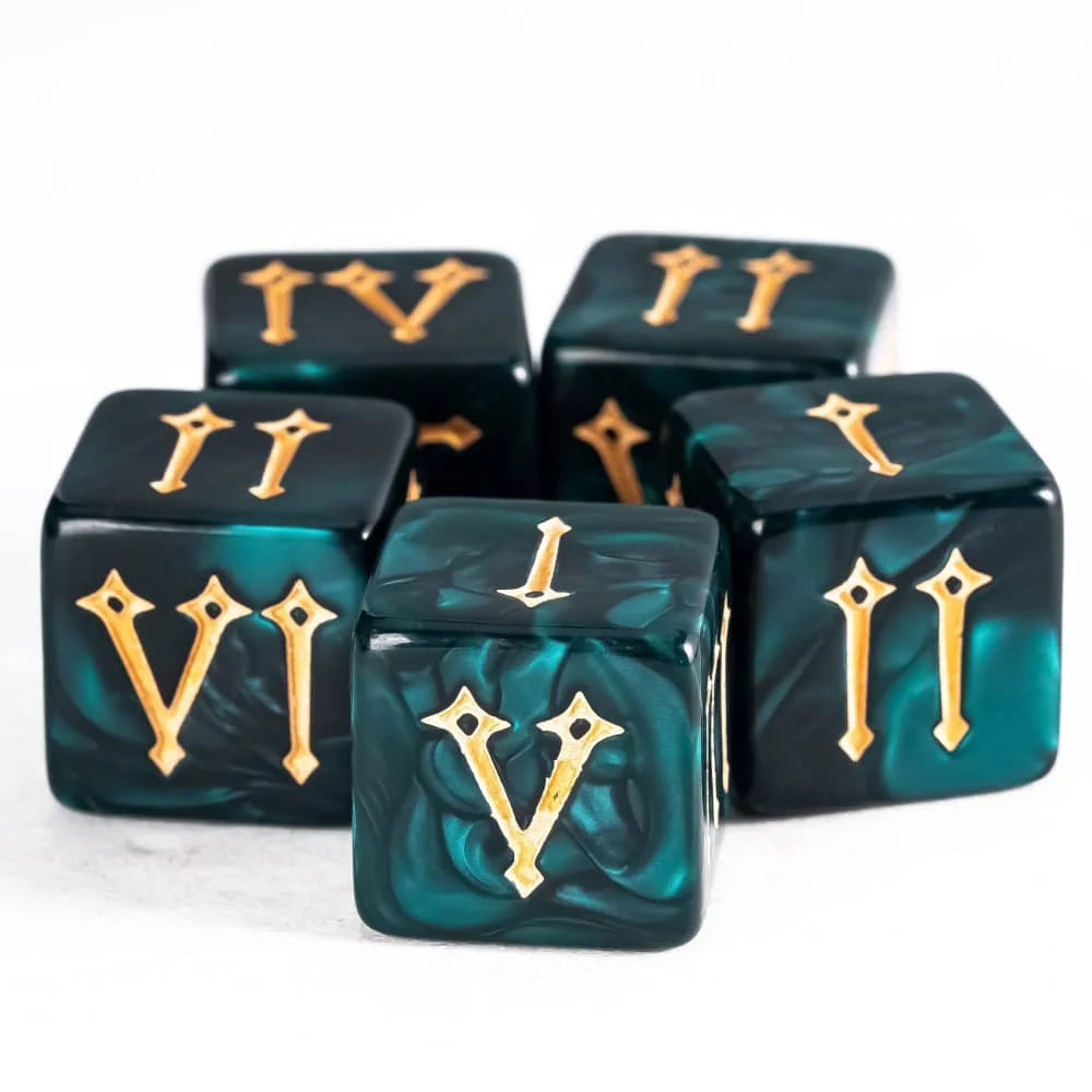 7Pcs Shield D6 Game Dices 6 Sides D6 Cubes New Design 16mm Standard Polyhedral Dice Set for Tabletop Role Playing Board Games
