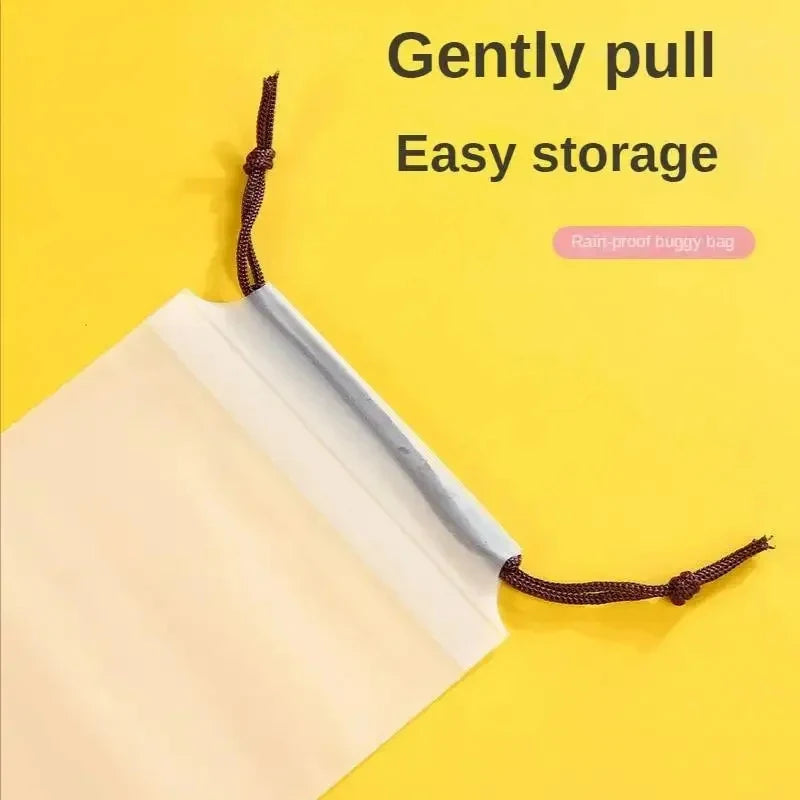 10/30/60pcs Beam Mouth Waterproof Umbrella Storage Plastic Bag Drawstring Bag Translucent Bag Storage Vehicle-Mounted Wet Bag