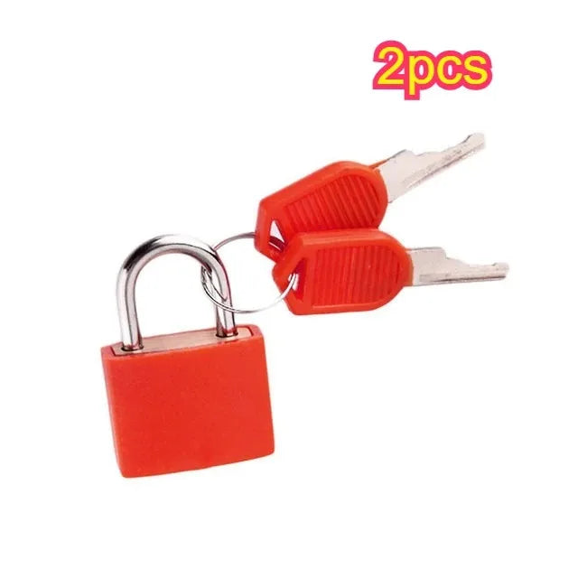 Copper Core Colorful Padlock Mini Keyed Lock for Luggage Suitcase Backpack Diary Drawer Cabinet Storage Locker Small Safety Lock