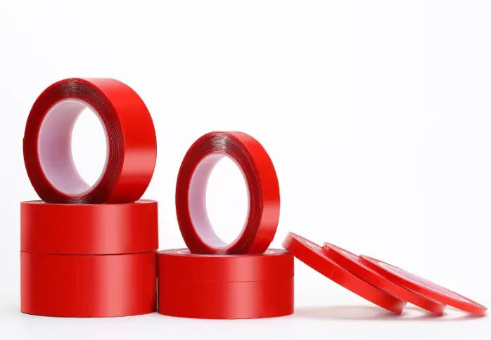 Red Transparent Silicone Double Sided Roll Sticker Tape For Car High Strength No Traces Adhesive Sticker Car Goods
