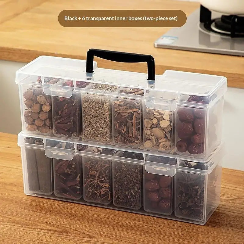 Transparent Handheld Toolbox Portable Large Capacity Thickened Plastic Hardware Tool Storage Box With Handle Tool Organizer Box