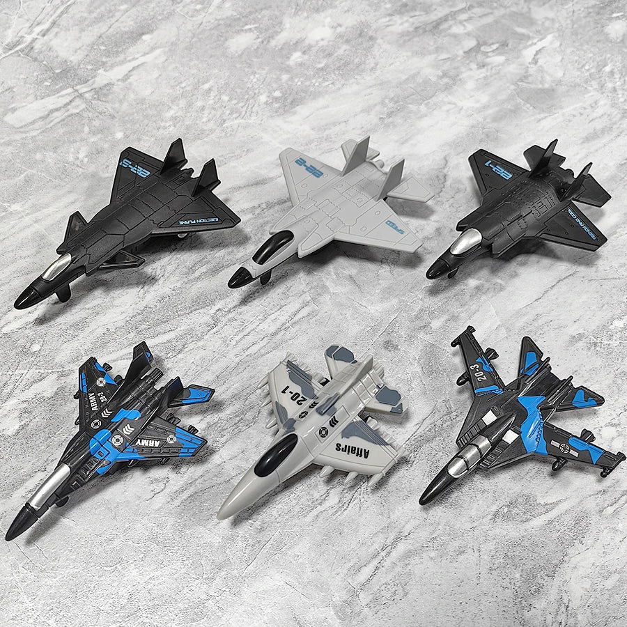 Simulation aircraft toy spring-back model, boy's Christmas birthday gift