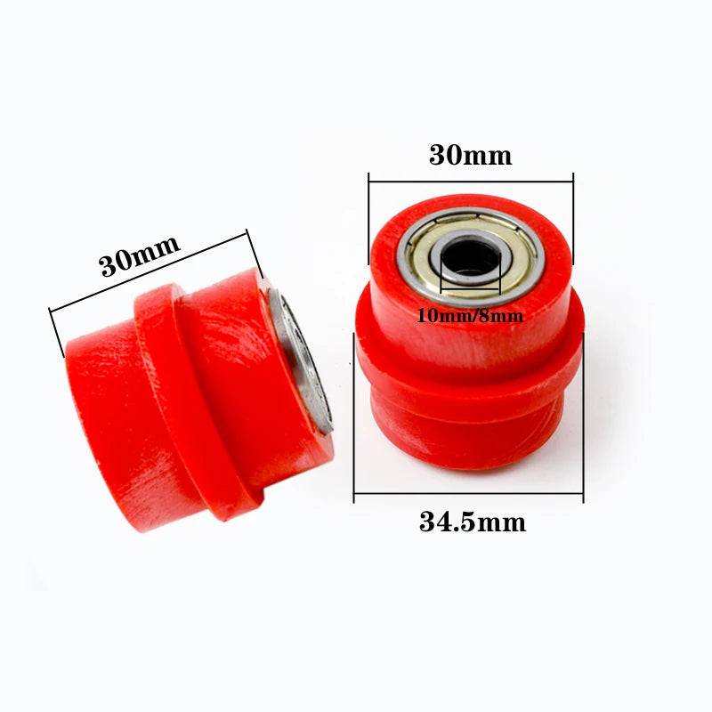 8mm 10mm Drive Chain Roller Pulley Wheel Slider Tensioner Wheel Guide Motorcycle  For Enduro Motocross PIT Dirt Bike ATV CRF XR