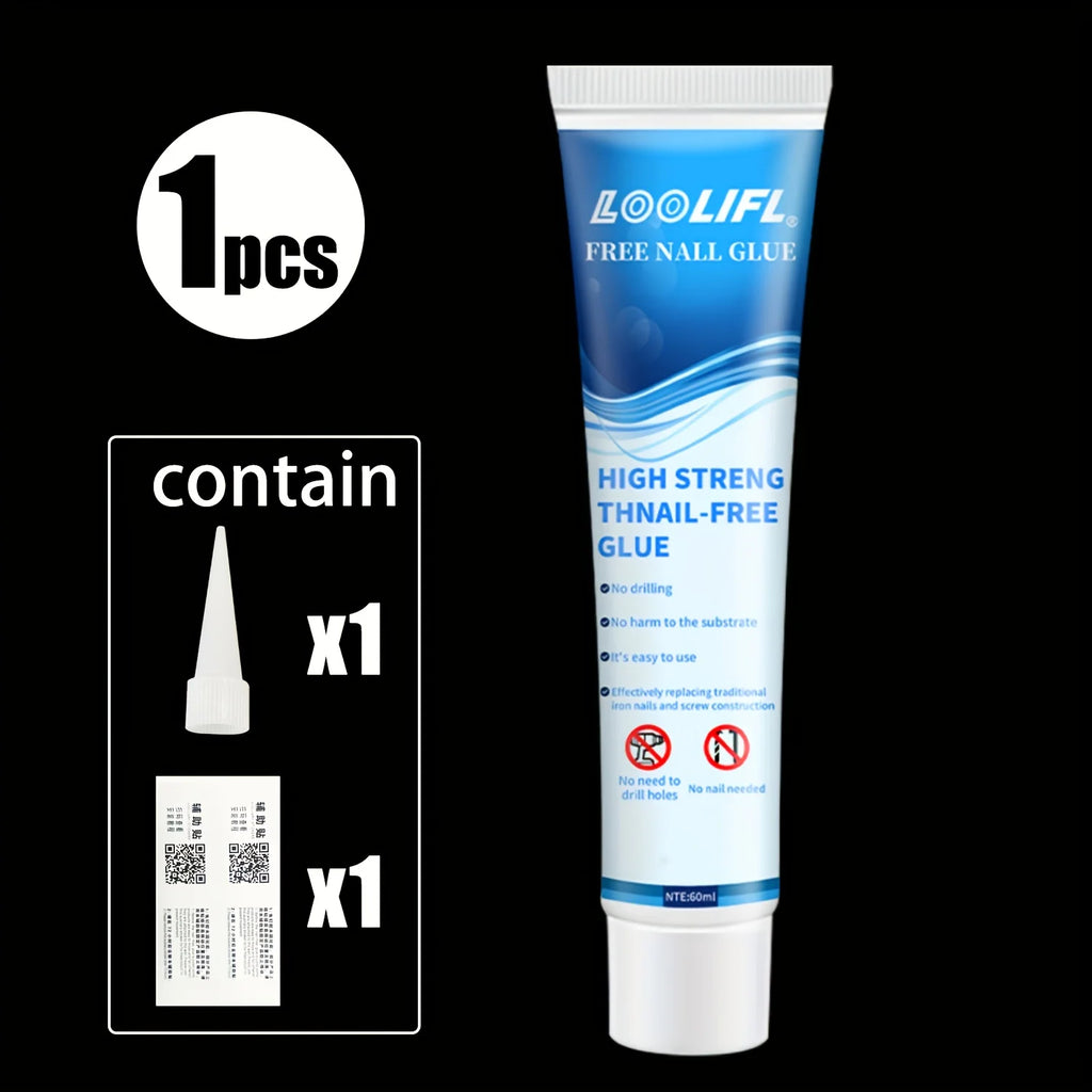 LOOLIFL All-purpose Sealant Glue Quick Drying Ultra Strong Fix Sealer Nail free Adhesive Glass Tile Metal Universal Bonding