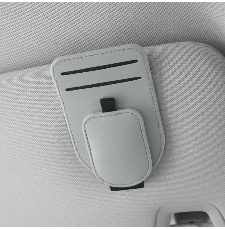 High-Quality Car Eyeglass Clip, Multi-Functional Car Sun Visor Card Holder, In-Car Eyewear Storage Rack, Fashion Glasses Clip