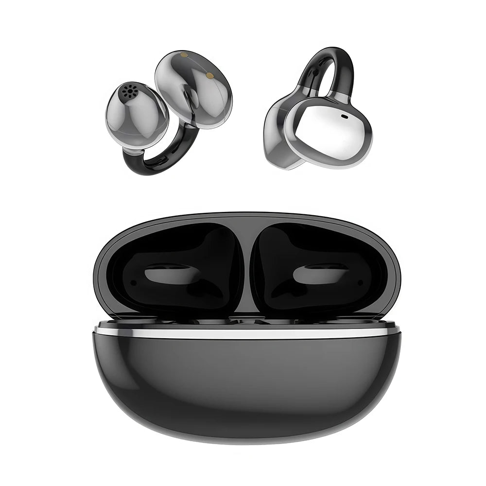 DM08 Clip-on Wireless Bluetooth Headphones, High-fidelity Stereo Headphones for Sports, Gaming & Music