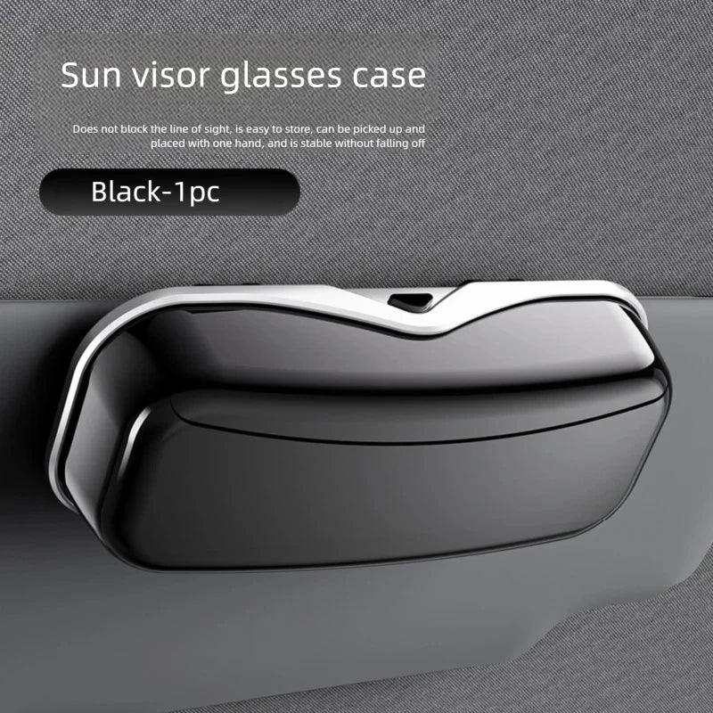 Multifunctional Car Sun Visor Glasses Holder, Portable Eyeglass Storage Box