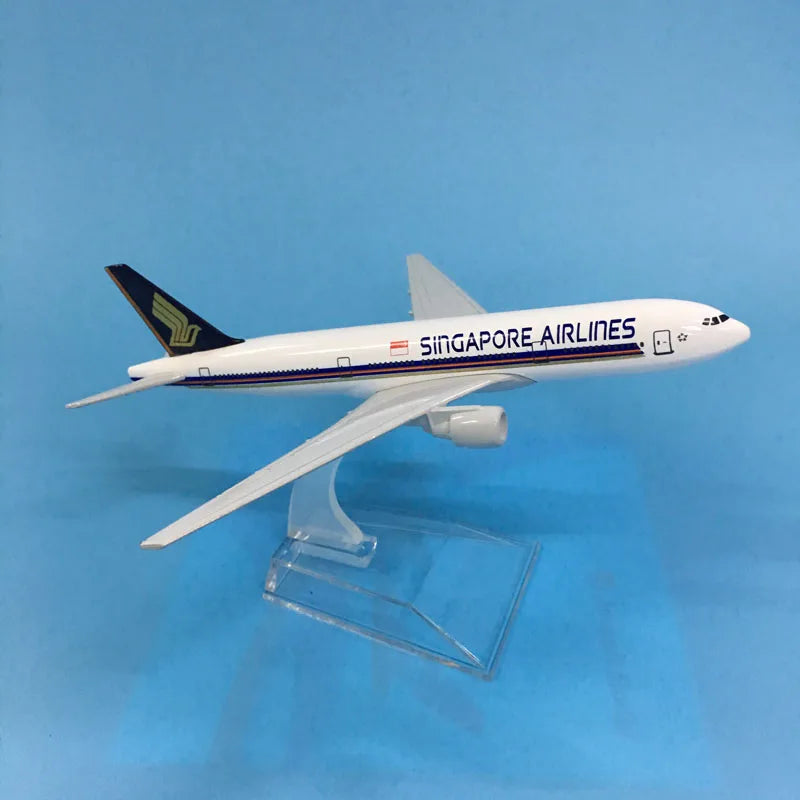JASON TUTU 16cm Singapore Airlines Boeing B777 Airplane Model Airplane Diecast Metal 1/400 Scale Planes