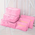 6pcs Travel Organizer Storage Bags Portable Travel Suitcases Organizer Travel Bag For Women Luggage Organizer Clothes Shoes Bag