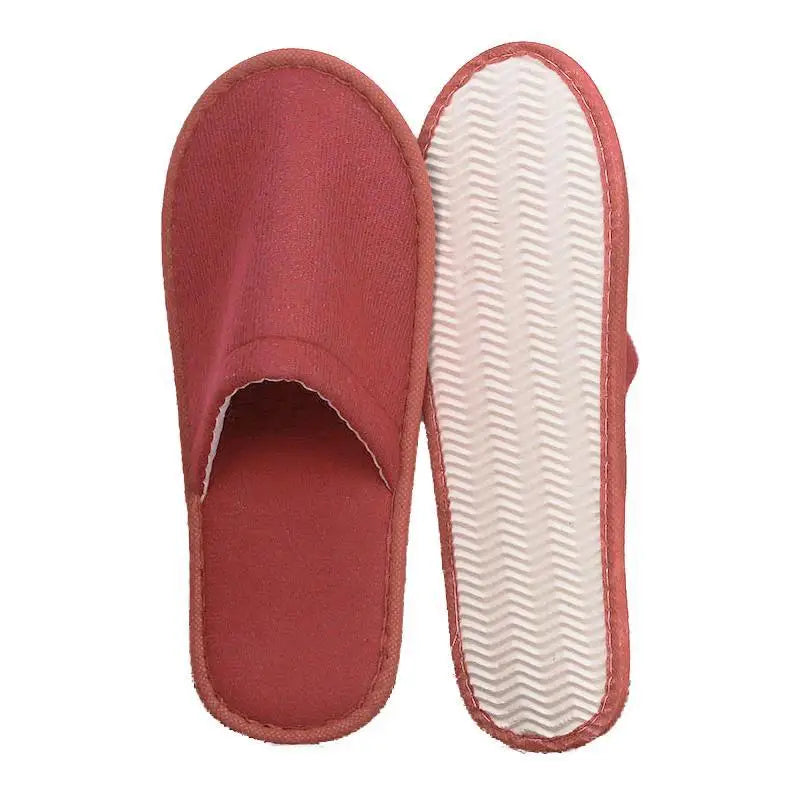 Women Men Disposable Slippers Non-slip Hotel Slippers Home Indoor Guest Slippers Loafer Flip Flop Wedding Shoes Travel Slippers
