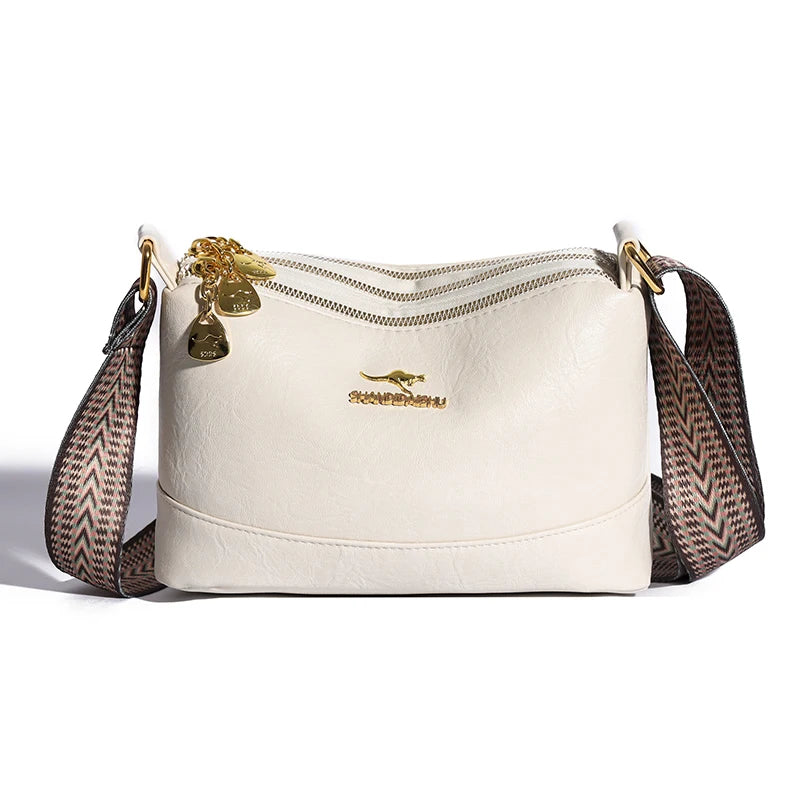 100% Cow Leather High Quality Handbag Purse Women Bag Trend Luxury Designer Shoulder Crossbody Sac Ladies Branded Fashion Totes
