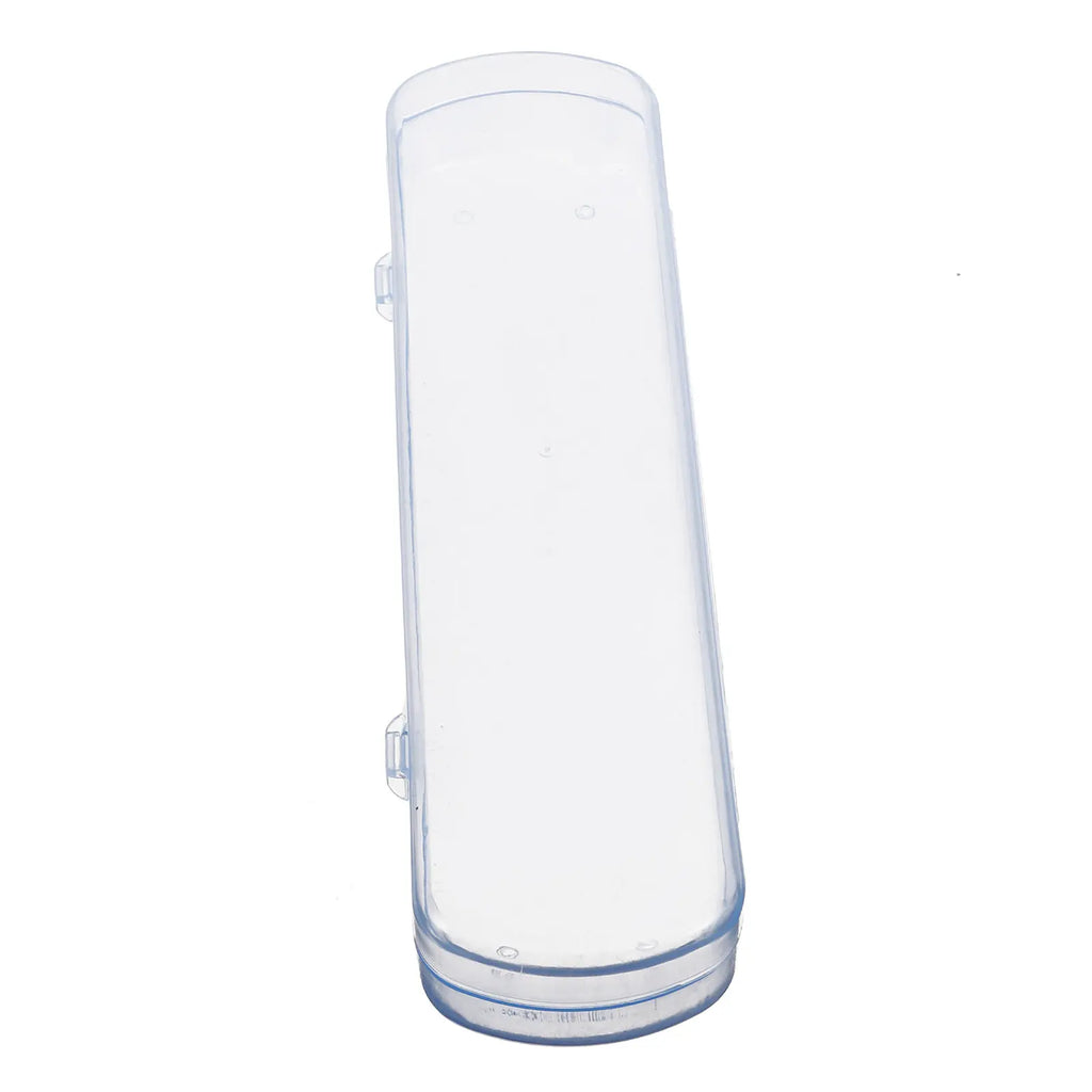 Travel Toothbrush Case Holder Portable Rectangular Blue PP Material Antibacterial Toothpaste Storage Holder for Business Travel