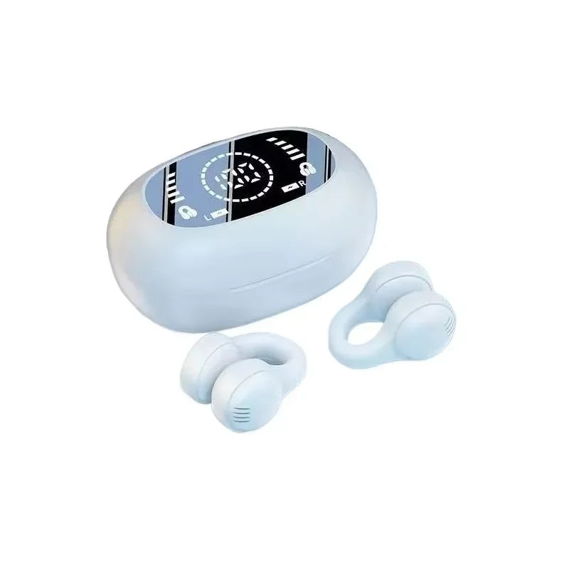Original open-back wireless sports earbuds, clip-on music and sports noise-canceling earbuds, compatible with Xiaomi and iPhone.