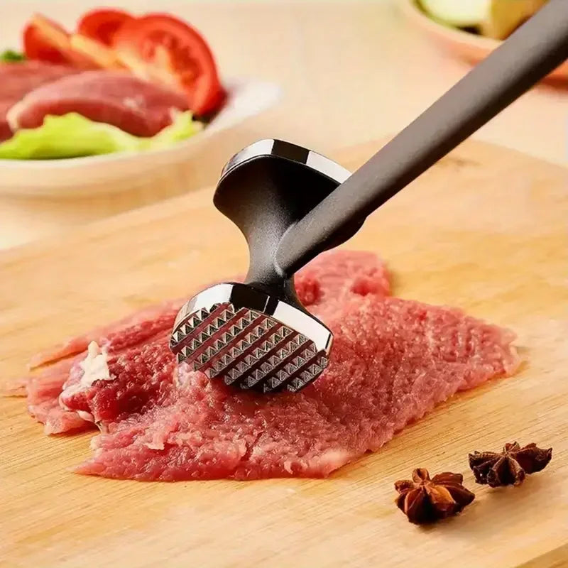 Heavy Duty Kitchen Meat Tenderizer Hammer Stainless Steel Head for Effortless Pounding and Tenderizing Kitchen Gadgets