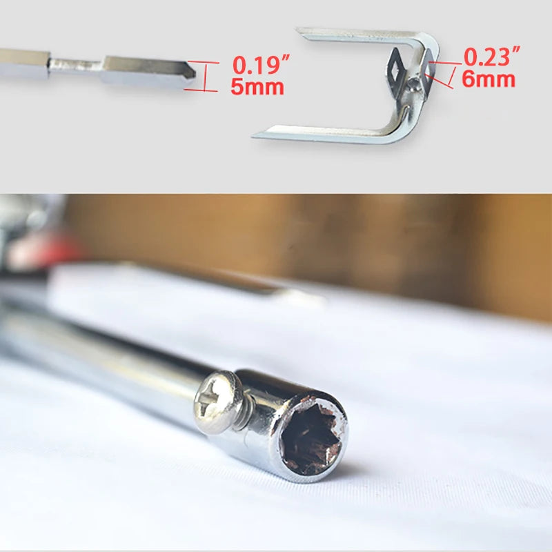 Scalable Steel Rotating Chicken Roasting Fork Grilled Chicken Fork Fryer Accessories Grill Tool for Rotisserie Oven Utensil 31CM