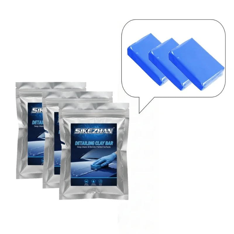 Auto Detailing Clay Bar SIKEZHAN Stain Remover Clay Block Cleans Iron Overspray For Car Motorcycle Paint Surface Restoration