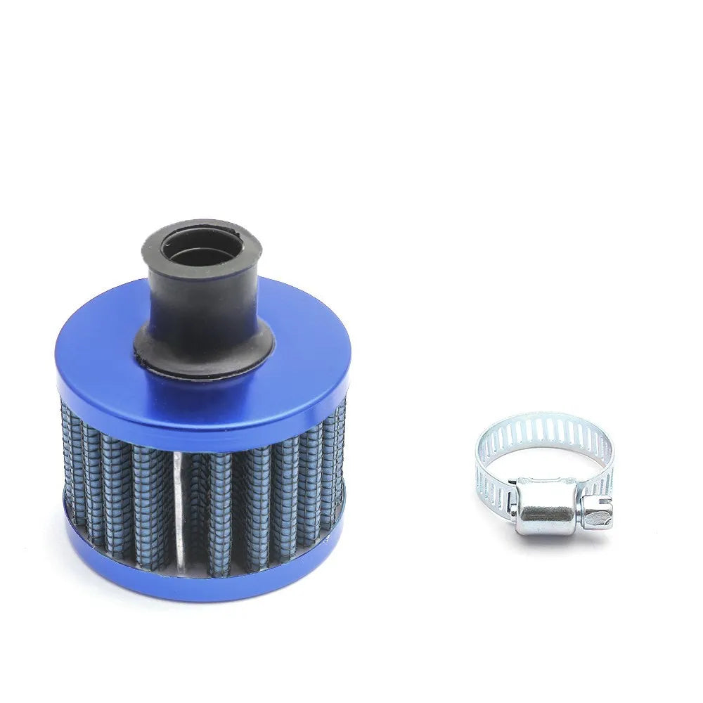 12mm Air Filter Cold Air Intake Filter Breather Turbo Vent Air Intake Filter Cleaner Universal for Car and Motorcycle