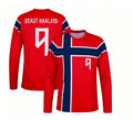 2026 new Norway round neck long sleeved T-shirt for men's casual quick drying outdoor sports fan support