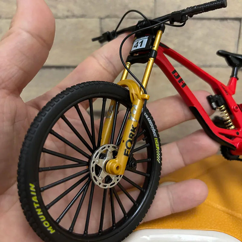 1:8 Model Alloy Bicycle Diecast Mini Finger Bikes Toys Simulation Collection Gifts Toys for Boys 41A