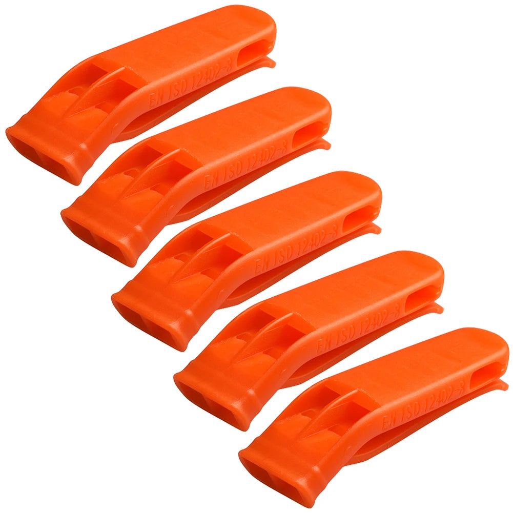 1/5/10pcs Safety Whistles Multifunction Survival Loud Whistle Double Pipe Outdoor Emergency Whistle for Camping Hiking Tools