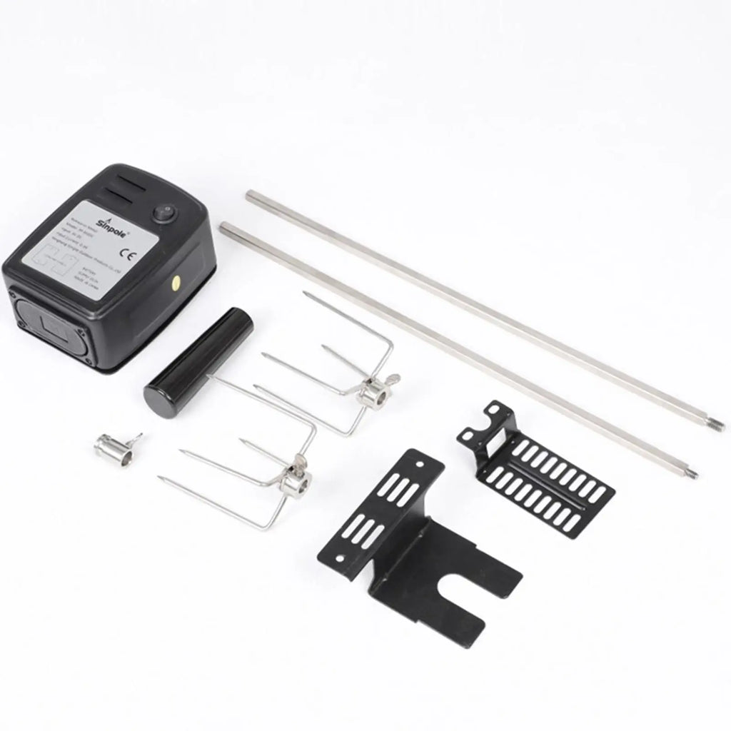 Electric Rotisserie Kit with Motor Battery Powered for Picnic BBQ Outdoor Supplies