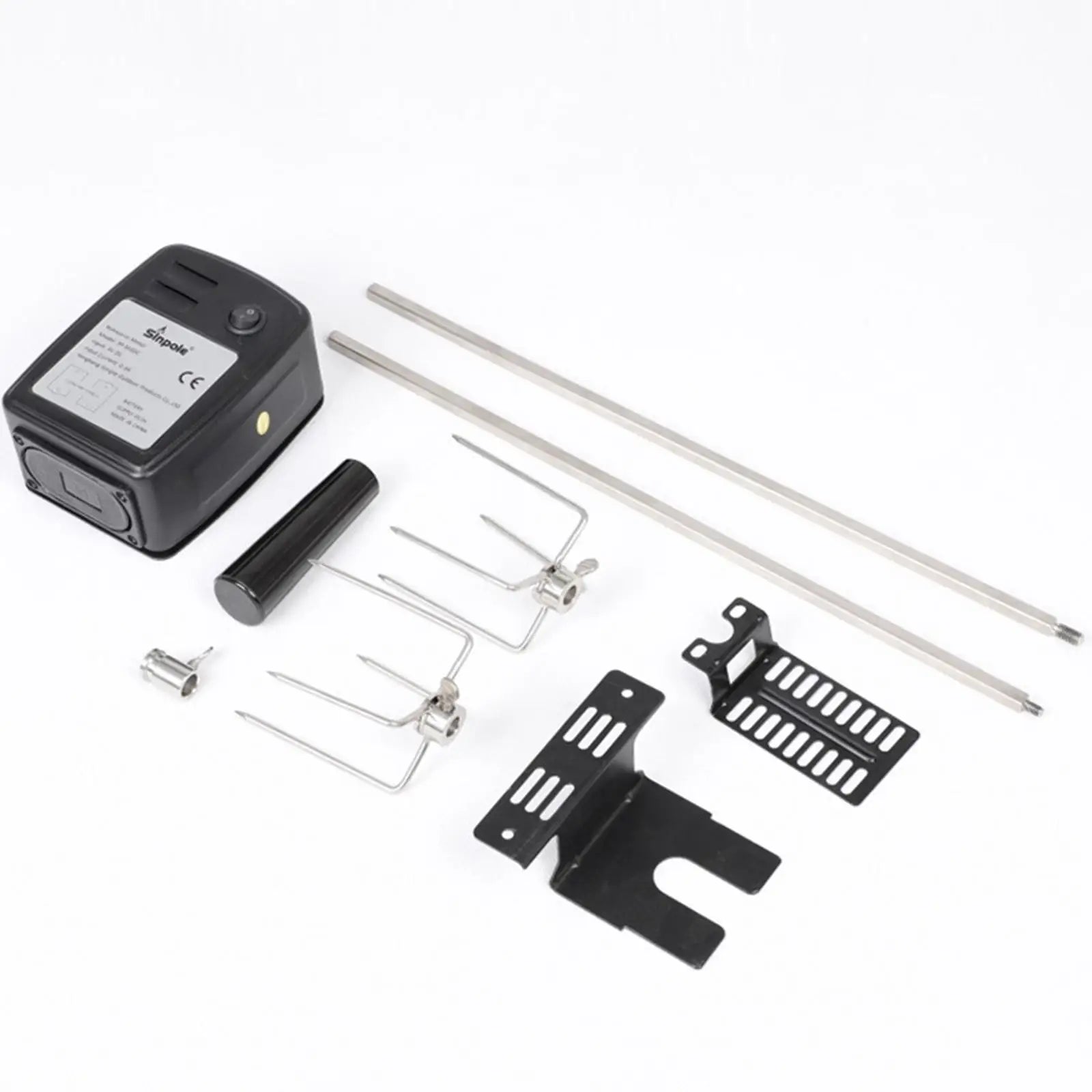 Electric Rotisserie Kit with Motor Battery Powered for Picnic BBQ Outdoor Supplies