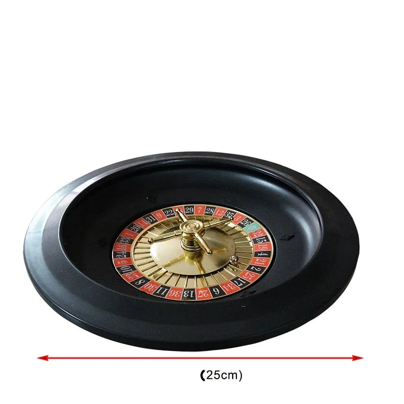 Wheel Plastic Turntable Games Set Russian 10-Inch Party Funny Casino Roulette Tool Poker Chips Entertainment Board Games
